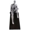 Men Sitting on Ball Showpiece for Home Decor Showpiece, Atlas Sculpture for Office Table Décor multicolour - Image 2