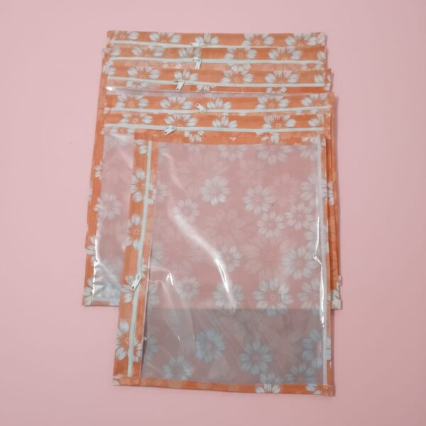 Flower Print Saree Cover – 13×17(6 Bags)